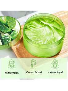 Crema de Aloes: Aloe Vera Soothing & Moisture Gel 92% para Cara y Cuerpo - Crema Corporal Hidratante y Calmante - Aloe Vera Natural - Crema Para La Piel - Cuidado Piel Nutritivo y Regenerador - Verde - Ver 4
