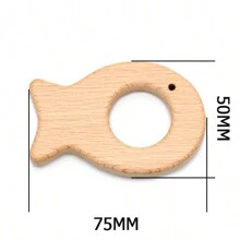3pcs Beech Wood Beading Kit For Diy Crafts, Unpainted Jewelry Making, Animal Shaped Decoration - 3Pcs - View 39