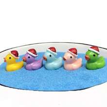 20pcs Miniature Christmas Decorations Cute Little Ducks For Party Garden Decoration, Diy Crafts, Courtyard Outdoor Decoration - Multicolor - View 7