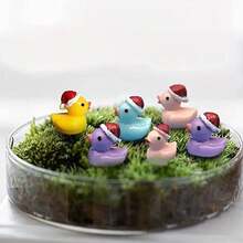 20pcs Miniature Christmas Decorations Cute Little Ducks For Party Garden Decoration, Diy Crafts, Courtyard Outdoor Decoration - Multicolor - View 6