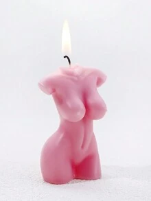 1入組女士形香氛蠟燭盒裝，適合房間、桌面裝飾或作為送給朋友禮物 - 粉色 - 查看 7