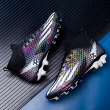 WEJIESS Wejiess Unisex New Arrival Ag Studs Anti-Slip Football Training Shoes Outdoor Soccer Boots Professional Sports Shoes (High/Short Stud) Ronaldo  Cleats