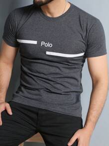 Men T-Shirts - 深灰色 - 查看 1