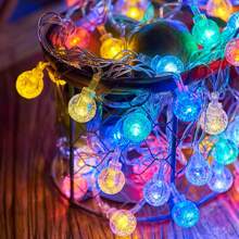 Led Fairy Lights For Decoration In Outdoor Camping & Gathering, Tent Lighting, Caravan Lighting, String Lighting, Christmas Lighting, Twinkle Lights Christmas Decor Christmas Gift Thanksgiving Christmas Tree Decor Ornaments Christmas Light Bedroom Decor Home Decor Party Decor Holiday Festival Room Decor - Multicolor - View 3
