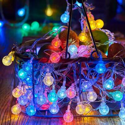 Led Fairy Lights For Decoration In Outdoor Camping & Gathering, Tent Lighting, Caravan Lighting, String Lighting, Christmas Lighting, Twinkle Lights Christmas Decor Christmas Gift Thanksgiving Christmas Tree Decor Ornaments Christmas Light Bedroom Decor Home Decor Party Decor Holiday Festival Room Decor