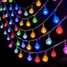 Led Fairy Lights For Decoration In Outdoor Camping & Gathering, Tent Lighting, Caravan Lighting, String Lighting, Christmas Lighting, Twinkle Lights Christmas Decor Christmas Gift Thanksgiving Christmas Tree Decor Ornaments Christmas Light Bedroom Decor Home Decor Party Decor Holiday Festival Room Decor - Multicolor - View 10