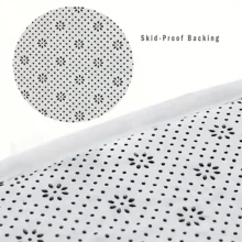 1pc Printed Anti-fatigue Comfort Foam Kitchen Floor Mat Set - Black - View 3