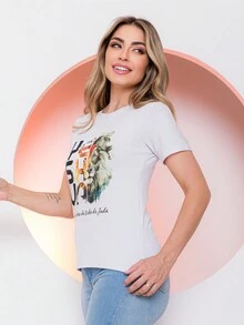 Women T-Shirts - 白色 - 查看 4