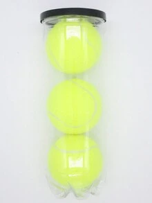 3 Pelotas De Tenis De Alta Elasticidad En Lata. - Amarillo - Ver 1