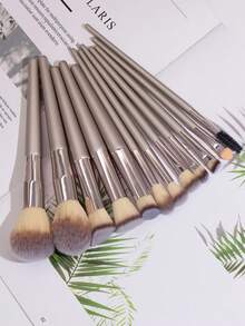 12pcs Champagne Gold Makeup Brush Set, Beginner Friendly Soft Bristles Universal Makeup Brushes,Brush Set,Makeup Brush Kit,Make Up Brush Set,Make Up Set Complete,Makeup Brush Set,Complete Makeup Kit,Brush Kit,Brushes Makeup Set,Makeup Gift Set,Set - Champagne - View 3