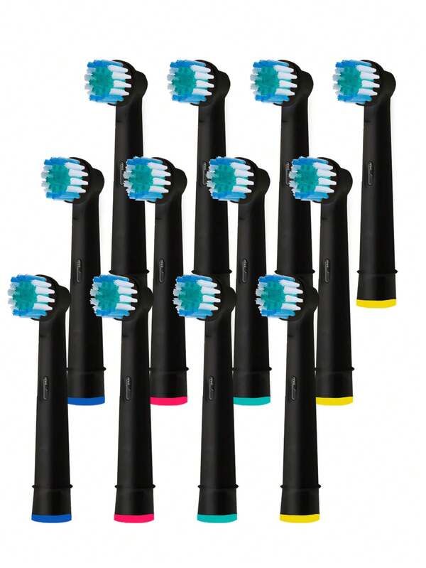 12 piezas de cabezales de cepillo de precisión, limpieza profunda y precisa, compatibles con Pro1000/1500/100/500/Vitality/Genius X/7000/7500/8000/9600 y talla grande.