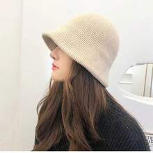 1 件 女式燈芯絨漁夫漁夫帽可調節頭圍休閒時尚百搭秋冬購物旅行帽 - 米色 - 查看 6