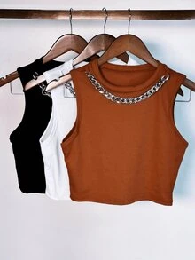 Women Tops - Đen và trắng - Xem 2