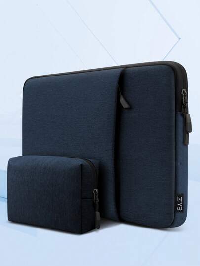 ZYB 13-16 Inch Laptop Sleeve/Carrying Case Compatible With MacBook Air 13/15 M1/M2 (2012-2023), Pro 13/14/15/16 (2010-2022), 14-15.6 Inch HP Chromebook/Surface Laptops, Shock-Proof & Water-Resistant With Accessory Pocket