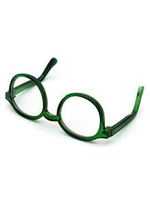 1pc Doll Glasses, Plastic Eyeglasses, Perfect Fit For Blythe, 6in Bjd, 20cm/15cm Dolls - màu xanh lá - Xem 1