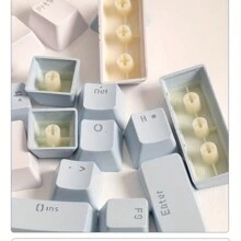 Nắp phím & Công tắc - Xanh và trắng - Xem 4