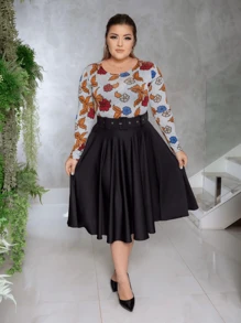 Women Skirts - 黑色 - 查看 2