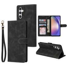 ZZXX One Blue Wallet Magnetic Flip With Card Slot, Bracket Function, Photo Frame, And Hand Rope Skin Friendly Material PU Leather OPP BAG Case Compatible With Galaxy A04s A12 A13 A14 A23 A31 A32 A33 A34 A51 A52 A53 A54 A71 Fall Prevention Cover Shell - Blue - View 7