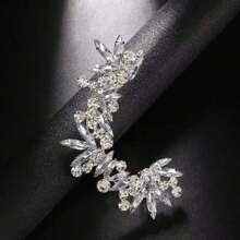 歐美風格新款女式水鑽耳夾,豪華非穿孔水鑽耳夾時尚百搭首飾 - 流行耳夾 - 查看 2