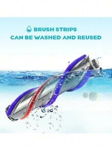 1 Miếng Máy hút bụi Trực tiếp lái xe Điện lực Sàn nhà Chải Turbine Đầu , Lớn Sàn nhà Chải , Mềm mại Sang trọng Sàn nhà Chải Trục lăn Chải , Cơ bản Chức năng : Đến Máy hút bụi Lớn Hạt Của Bụi bặm Và Dơ dáy , Đến Ngăn chặn Tóc Dây Quấn , Và Đối với Dễ 180 Độ có đèn LED Hạt , Độc lập Động cơ Và Có thể tháo rời Trục lăn Đối với Thuận tiện Thay thế & Thích hợp Đối với Vật dụng trong nhà - Bạc - Xem 5