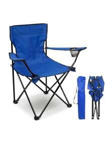 Silla portatil para acampar campamento comoda silla Plegable para jardin barbacoa - Multicolor - Ver 2