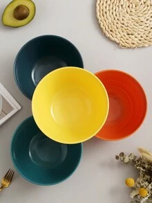 4pcs Home Use Multicolor Noodle Soup Bowl - Orange - View 5