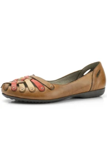 Women Flat Sandals - màu nâu - Xem 1