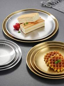 时尚简约下午茶点心托盘金色、厨房、圣诞礼物 - 金色 - 查看 4