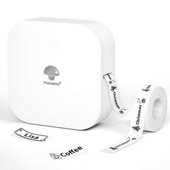 Phomemo Q30 Bluetooth Label Printer, Compatible With IOS And Android, Adhesive Label Printer, Portable Mini Label Printer, Suitable For Home Office, School Labeling (White)