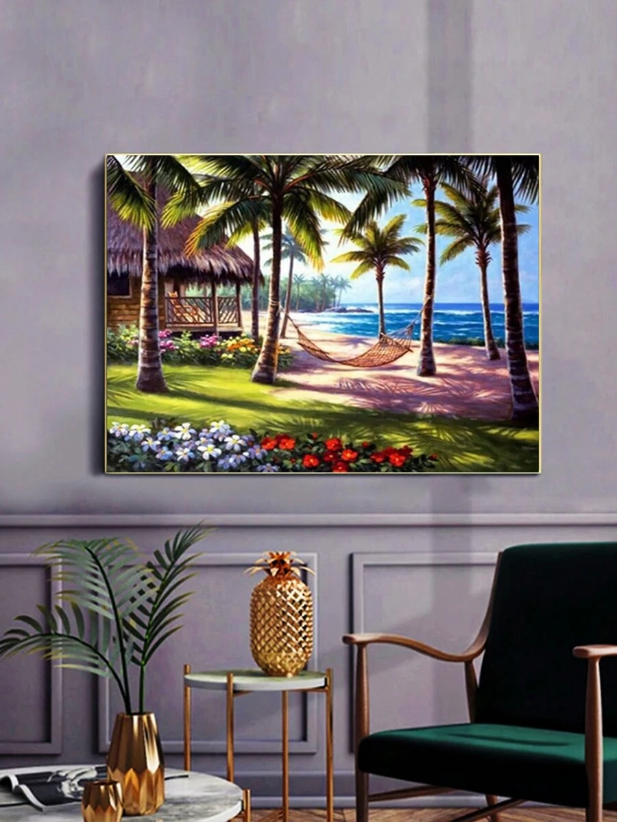 One Piece Stunning Scenery Full Diamond Painting - Multicolor - View 1