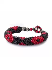 Pulsera Eleggua Tejida Yoruba Protección - Rojo - Ver 3