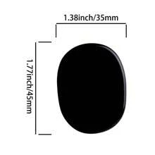 4 Peças De Pedra Obsidiana Gravada Pedras De Chakra Pedra De Palma Equilíbrio Reiki
