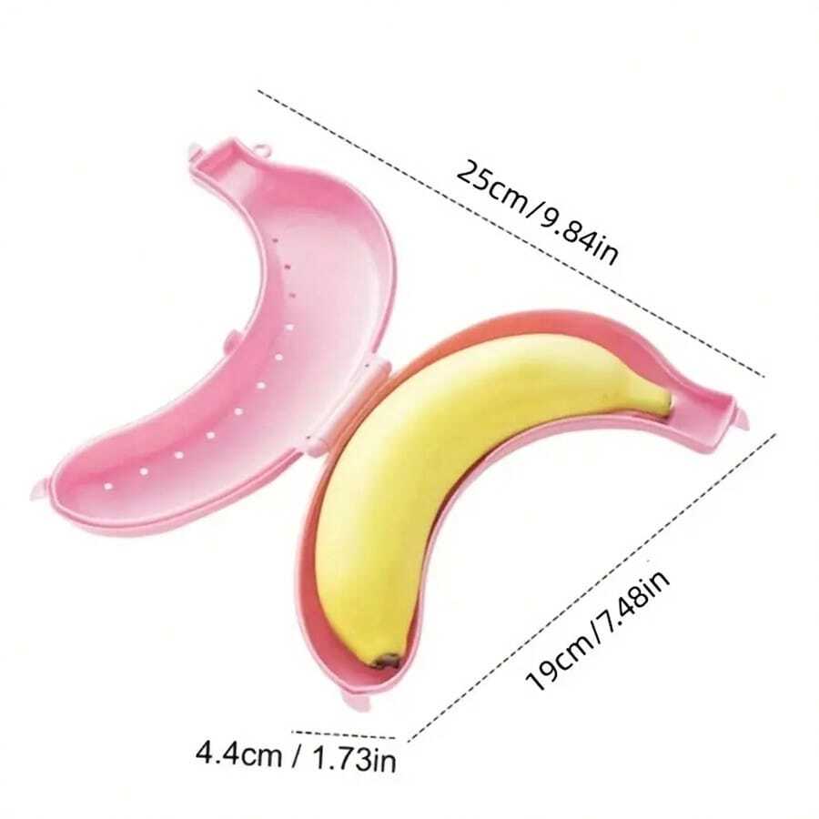 Cute Banana Shaped Storage Box, Outdoor Portable Fruit Container For