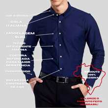 Men Shirts - 藏蓝色 - 查看 5