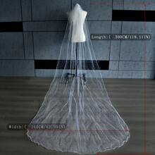 Bridal Veil, Elegant Single-layer White Veil With Comb And Wedding Accessories For Bride