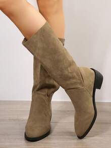 Botas de moda para mujeres - Marrón - Ver 5