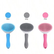 1pc Pet Hair Removal Tool, TPR Random Color Pet Hair Comb For Pet - Multicolor - View 3