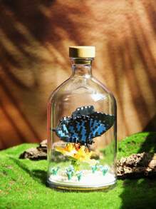 鳳凰蝴蝶模型玩具積木套裝(永恆瓶裝) - 寶藍色 - 查看 1