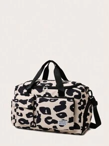 米色奶牛印花行李袋、大容量行李袋、干湿分离、商务、医院用、尼龙运动包、运动包、旅行包、旅行收纳包、机场服装、行李袋、圣诞礼物、女士女孩圣诞礼物、送给妈妈的生日礼物、妈妈的朋友、健身包、运动包、训练包、节日、感恩节礼物、旅行箱、过夜包、周末包、行李袋、手提包、大学包、行李袋、周末包、医院包、粉色冬季返校用品 - 米色 - 查看 7