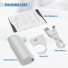 5000mAh Lightweight Extended Battery Pack For Oculus/Meta Quest 2 And Quest, Compatible With Elite Strap, Enhance Playtime By Extra 2.5 Hours - White - View 9