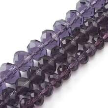 多面玻璃水晶圓珠用於珠寶製作間隔水晶玻璃珠 Ab 效果耳環吊墜手鍊髮飾裝飾 - 刻面玻璃水晶 - 查看 10