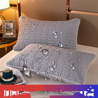 2pcs Printed Waterproof Pillowcases Filled With , Soft Protective Pillow Covers For Bedroom, Living Room Or Sofa Pillow (pillow Core Not Included)