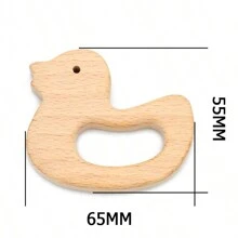 3pcs Beech Wood Beading Kit For Diy Crafts, Unpainted Jewelry Making, Animal Shaped Decoration - 3Pcs - View 13