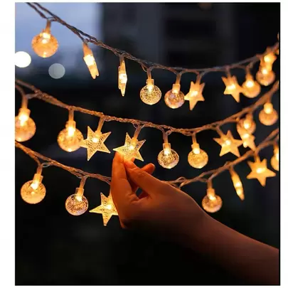 Led Fairy String Lights, Ideal For Outdoor Camping, Tent, Market, Festival Decoration Christmas Decor Christmas Gift Thanksgiving Christmas Tree Decor Ornaments Christmas Light Bedroom Decor Home Decor Party Decor Holiday Festival Room Decor