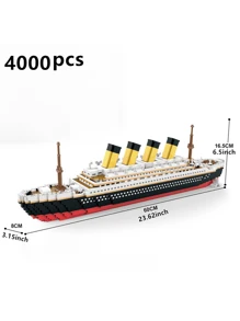 1 szt. Deluxe World Classic model statku wycieczkowego zestaw do budowania, wykonany z ABS, po złożeniu rozmiar 60*8*16.5cm dekoracja pokoju