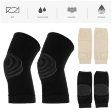 Ultra-thin Warm And Cold-proof Knee Pads - 1 Pair - Black - View 3