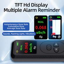 Radiation Detector Geiger Tube Radiation Tester Home Radiation Detection Monitor (white) - White - View 4