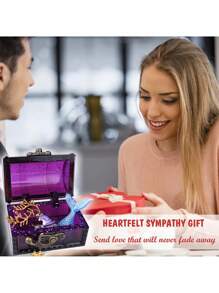 1套diy水晶樹脂滴膠珠寶收納盒,骰子造型可愛小收納盒,帶鏡面矽膠模具,獨特家居裝飾禮品 - 無色 - 查看 6