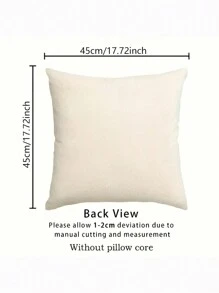 1入組可愛聖誕老人和馴鹿有圖案的亚麻枕套(不附帶枕頭),45cm*45cm/17.72,單面圖案,拉鏈式閉合,柔軟的和舒服的適用於裝飾軟墊,合適的適用於聖誕節日 - 彩色 - 查看 7