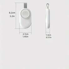 1入組白色磁性便攜智能手錶無線充電器帶USB表面 - 白色 - 查看 6